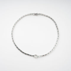 Sequin Green Crystal Embellished Necklace