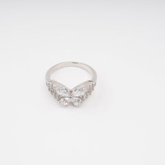 Sterling Silver Shaped Gemstone Ring
