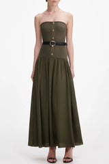 Knit Maxi Dress - Green