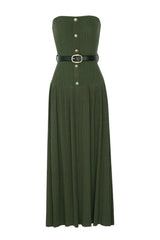 Knit Maxi Dress - Green