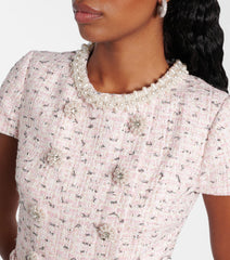 Embellished Boucle Minidress