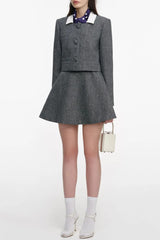 Herringbone Scarf Jacket