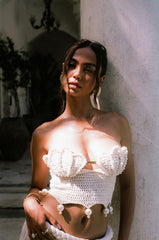 Shell Knitted Dress Set