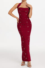 Bandage Midi Dress in Red