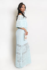 Overlay Bandeau Maxi Dress