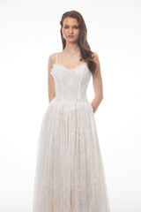 White Lace Maxi Dress