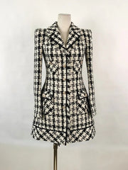 Houndstooth Mini Dress