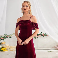 Off-Shoulder Strap Dress