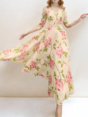 Floral Printed Midi Dress