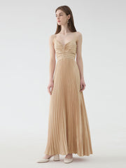 Slip Maxi Dress in Apricot