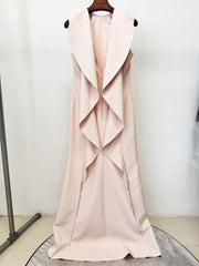Evoleta Sleeveless Ruffle Maxi Dress