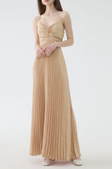 Slip Maxi Dress in Apricot
