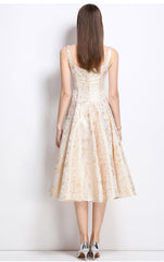 A-line Midi Dress - Apricot