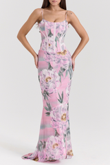 Floral Corset Maxi Dress