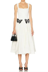 Embellished Knit Midi Dress