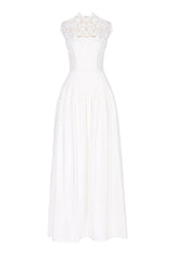 Floral Lace Sleeveless Maxi Dress