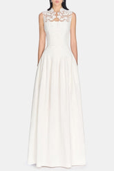 Floral Lace Sleeveless Maxi Dress