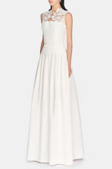 Floral Lace Sleeveless Maxi Dress