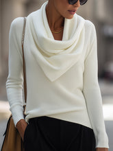 Cowl Neck Long-Sleeve Top