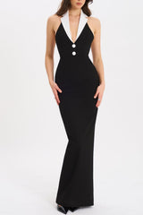 Halter Maxi Bandage Dress