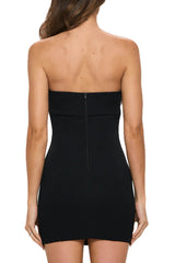 Satin Bodycon Mini Dress