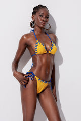 Halter Neck Swimwear In Yellow
