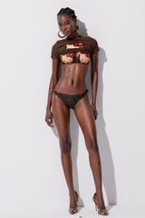 Print Halter Neck Swimwear