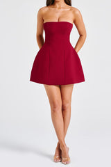 Mini Dress - Wine