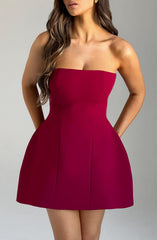 Mini Dress - Wine