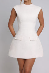 Blake Mini Dress - ivory