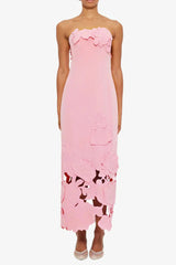 Sequin Bustier Maxi Dress in Pink