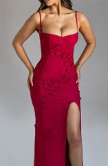 Maxi Dress - Red Lined