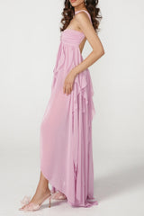 Lace Maxi Dress in Purple