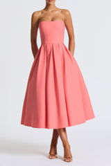 Midi Dress - Coral Pink