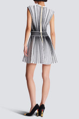 V-Neck Sleeveless Knit Mini Dress