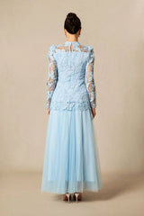 Embroidered Lace Maxi Dress