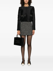 Rhinestones Embellished Jacket in Black