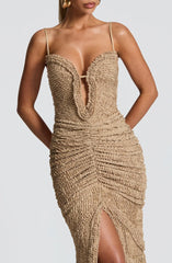 Bodycon Maxi Dress in Ivory