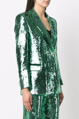 Embellished Blazer in Green