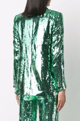 Embellished Blazer in Green