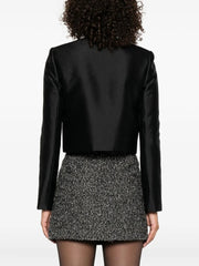 Rhinestones Embellished Jacket in Black