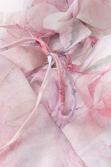 3D Flower Ruffle Mini Dress in Pink