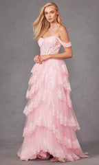 Sequin Lace Sweetheart Prom Gown