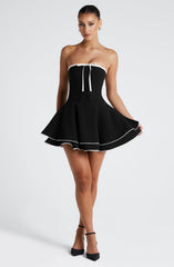 Mini Dress - Black/White