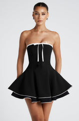 Mini Dress - Black/White