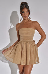 Mini Dress - Gold Sparkle