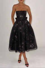 Midi Dress - Black Sparkle