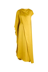Yellow Silk Maxi Dress