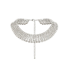 Crystal-Embellished Layered Necklace