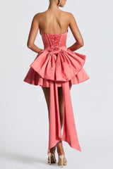 Mini Dress - Coral Pink